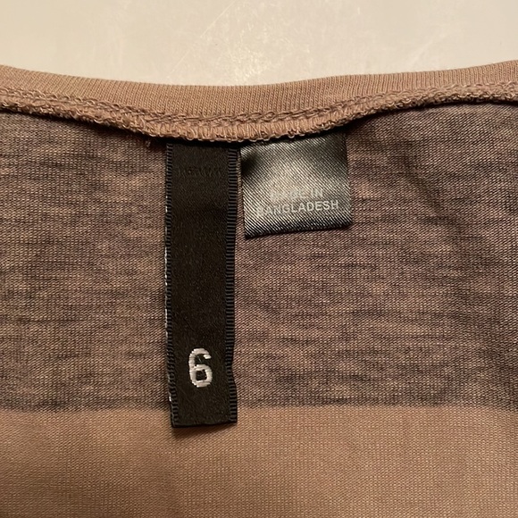 DIVIDED (by H&M) stripes dress or tunic, size 6. Colors tan and black. Stretchy - Picture 13 of 15